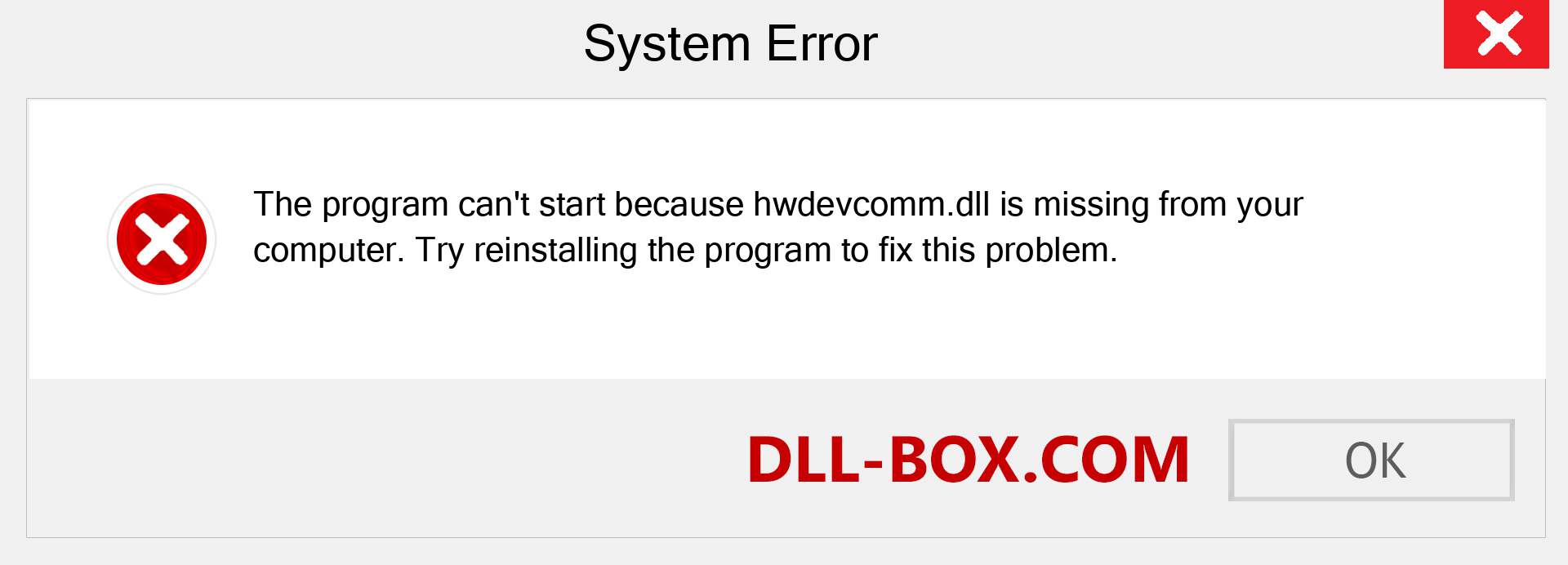  hwdevcomm.dll file is missing?. Download for Windows 7, 8, 10 - Fix  hwdevcomm dll Missing Error on Windows, photos, images