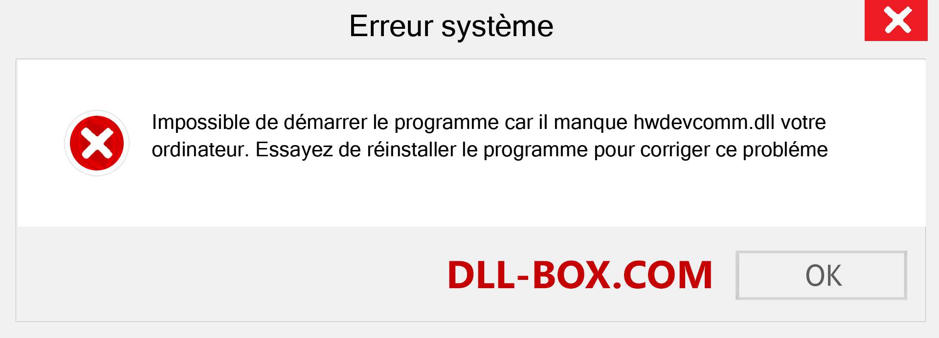 Le fichier hwdevcomm.dll est manquant ?. Télécharger pour Windows 7, 8, 10 - Correction de l'erreur manquante hwdevcomm dll sur Windows, photos, images